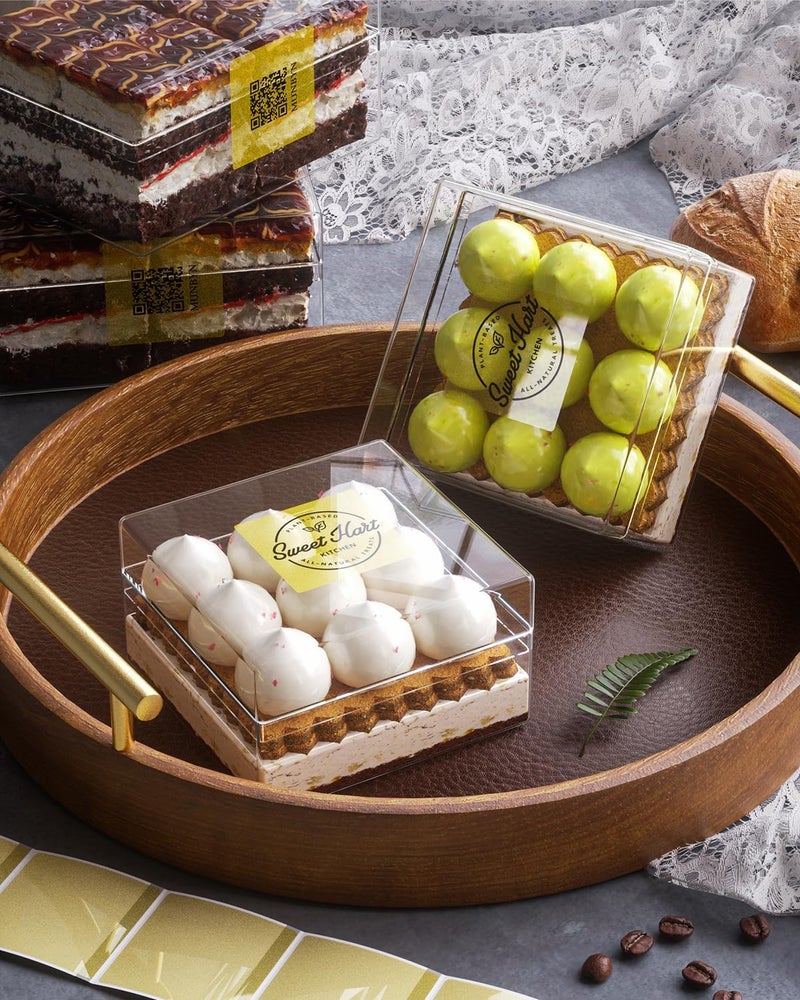 MUNBYN 2x2 Inch Gold Transparent Thermal Labels, Square Fine Glitter Printable Thermal Stickers for Small Businesses, 500 Labels/1 Roll - Image 4